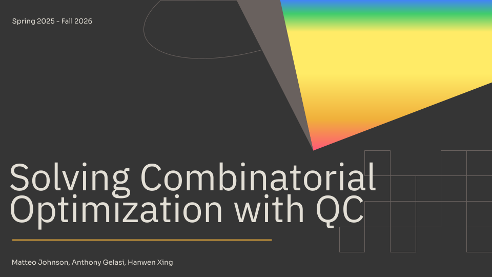 Quantum Computing Capstone — Optimization with QAOA